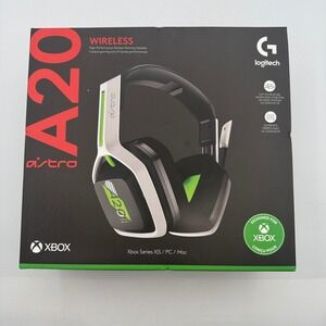 Astro A20 Wireless Gen 2 Gaming Headset Xbox PC White Green 939-001882